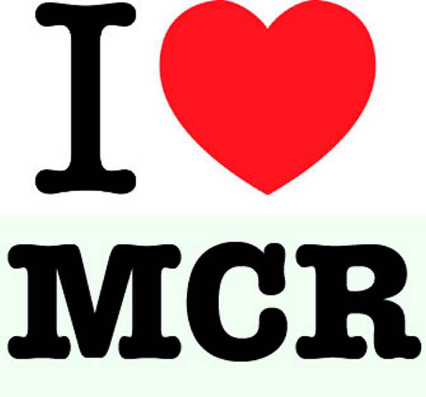 I love manchester logo  I MCR